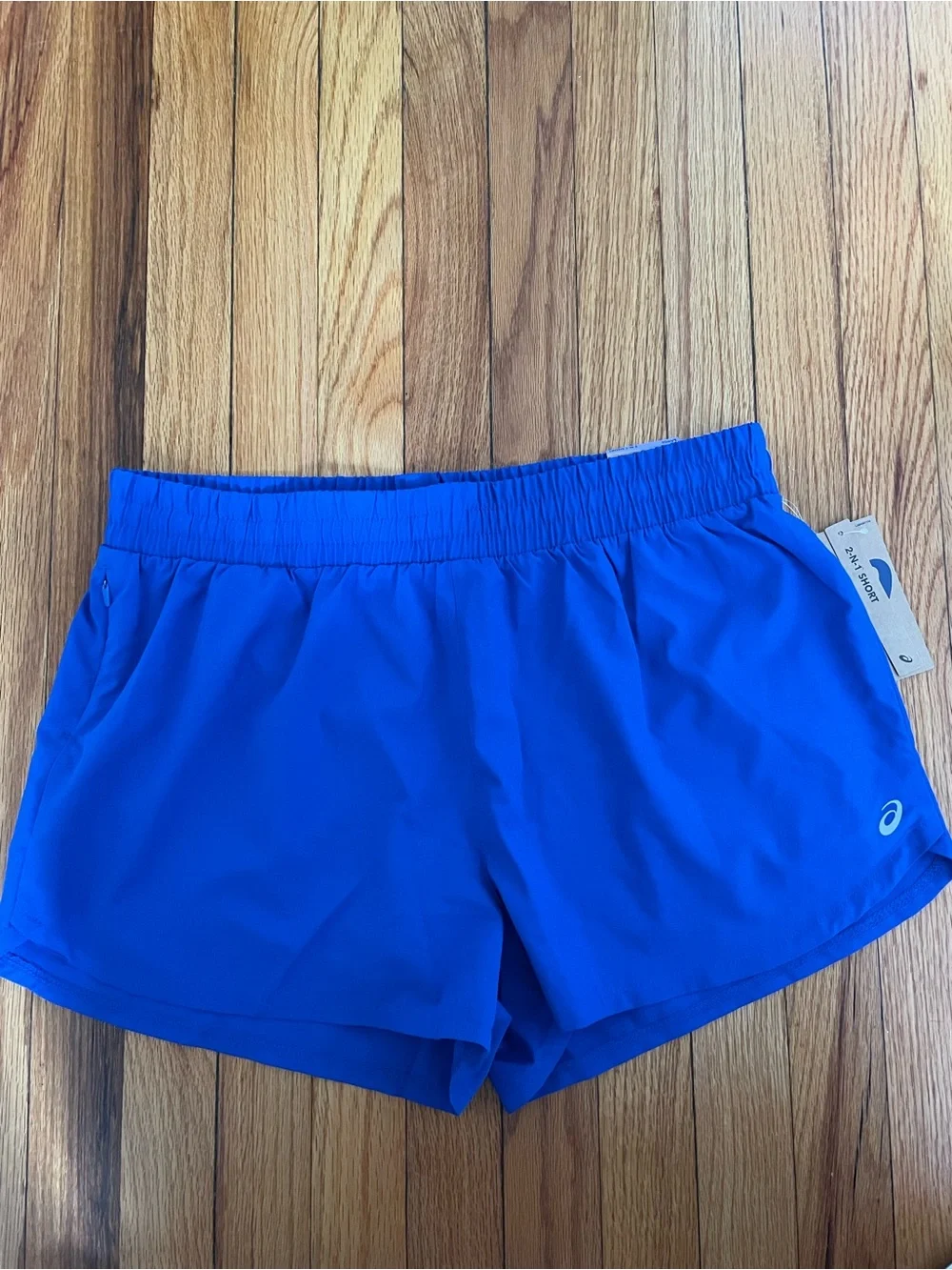 ASICS Women's Blue Running Shorts Large